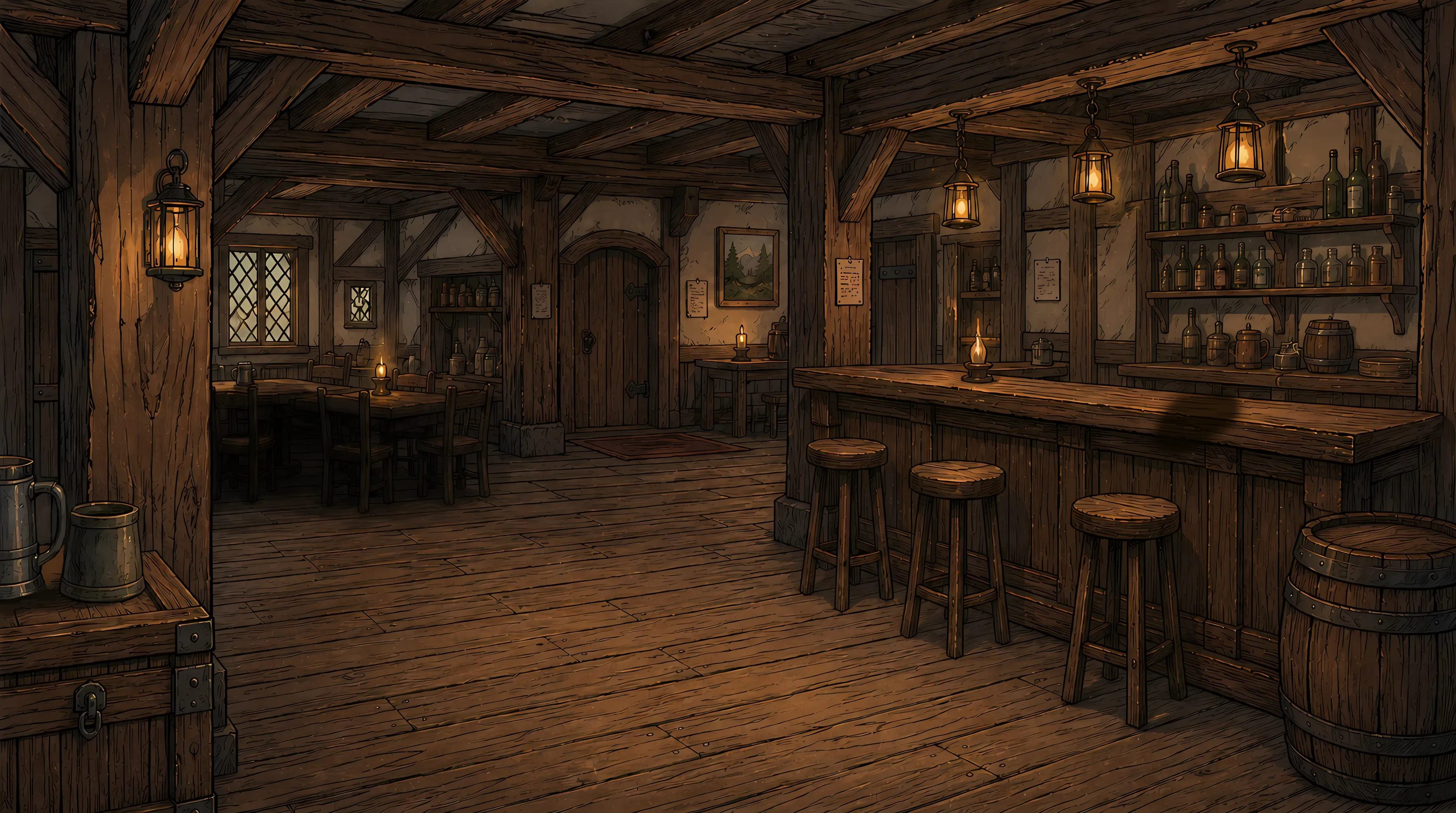 The tavern at peace